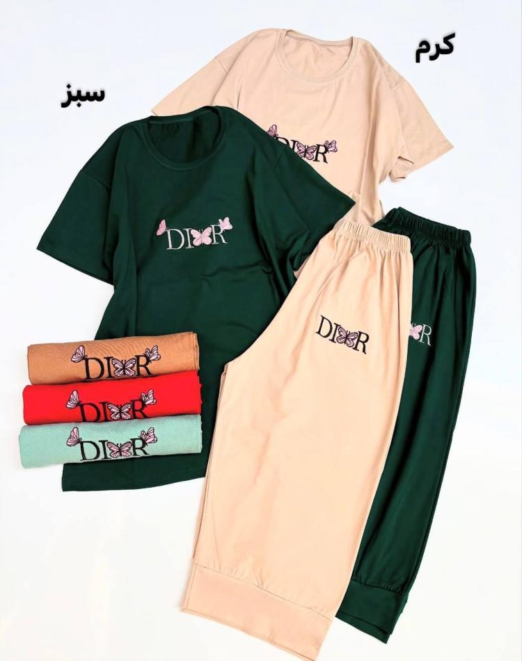 ست تیشرت شلوارک پروانه