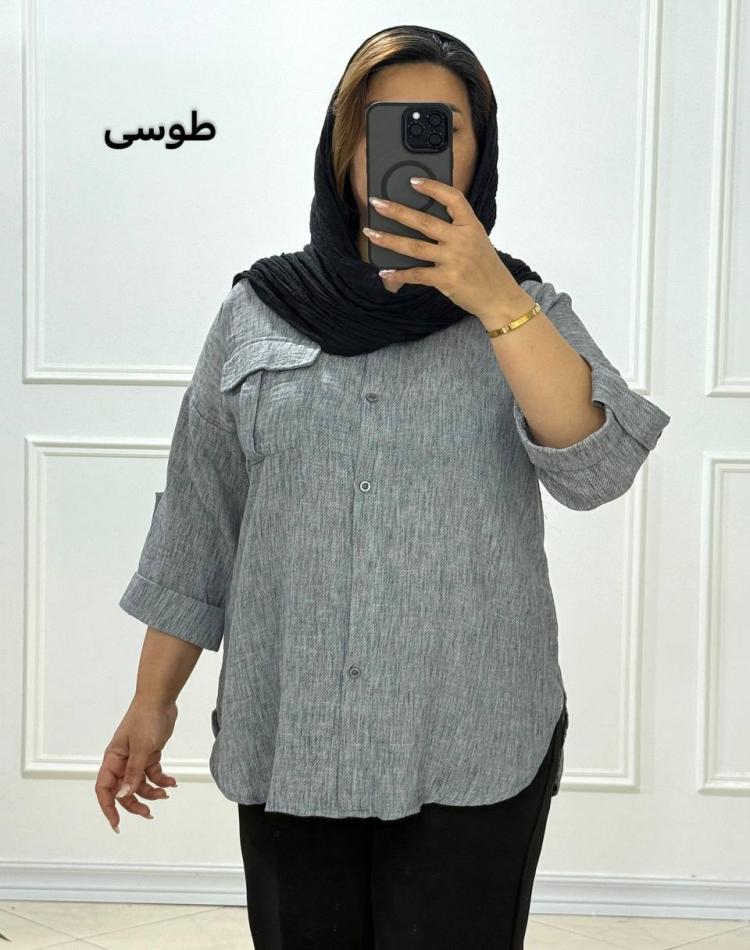 شومیز لینن زارا