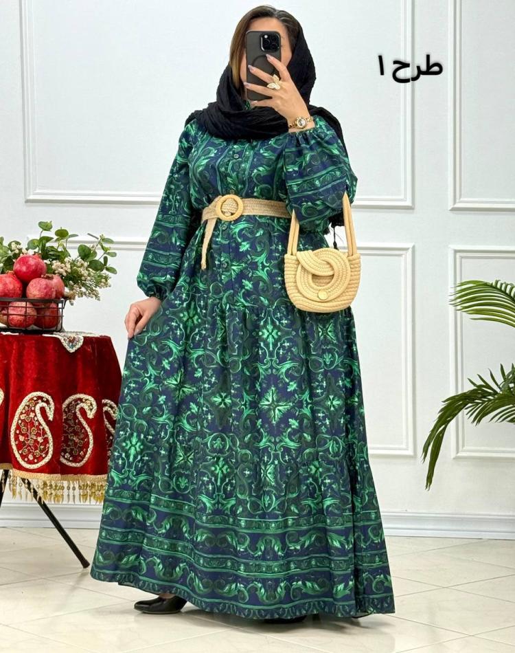 پیراهن سبز یلدایی