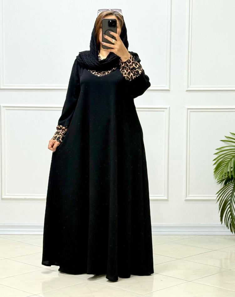پیراهن یقه پلنگی